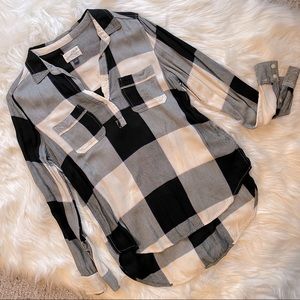 Plaid pullover